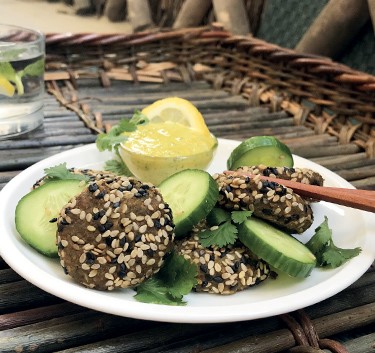 Boulettes de tofu et pois chiches Magimix.